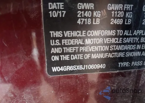 2018 Buick Regal Sportback Essence из США, поврежденный, VIN W04GR6SX6J1060940